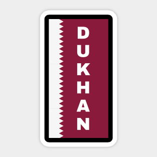 Dukhan City in Qatar Flag Vertical Sticker